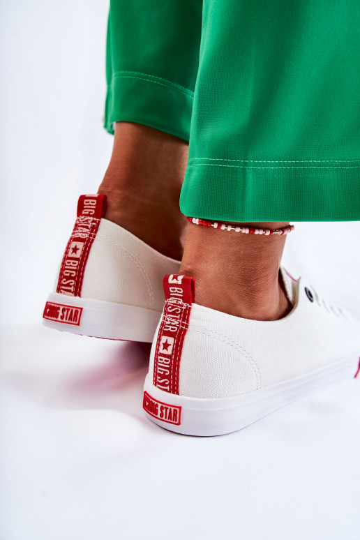 Chaussures de femme Big Star FF274087 Blanc-couleur rouge