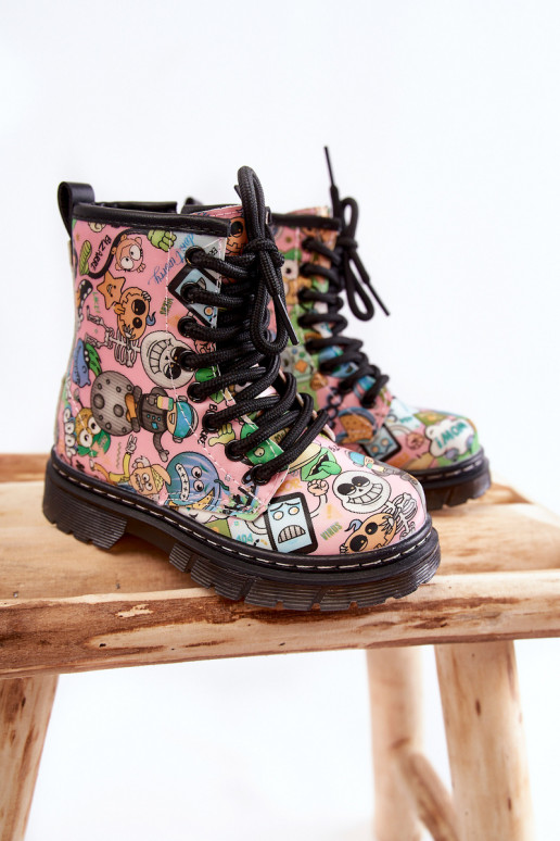 Chaussures chaudes pour enfants Imprimer couleur rose Dexi