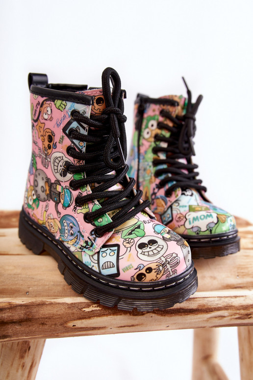 Chaussures chaudes pour enfants Imprimer couleur rose Dexi