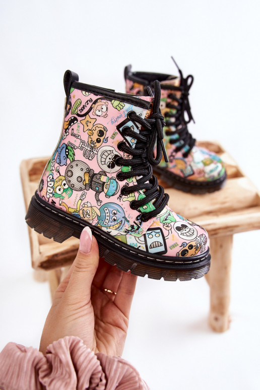 Chaussures chaudes pour enfants Imprimer couleur rose Dexi