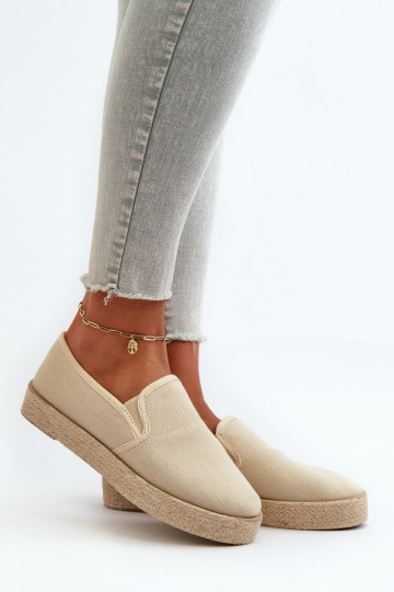 Espadrilles avec une plateforme beige Activéloenma 2
