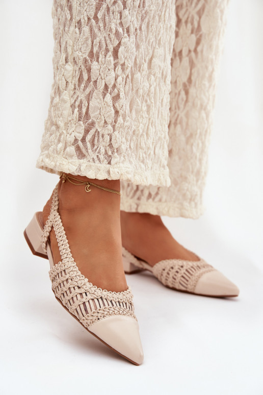 Sandales pour femmes Avec tresse Klocke couleur ivoire Nivorra