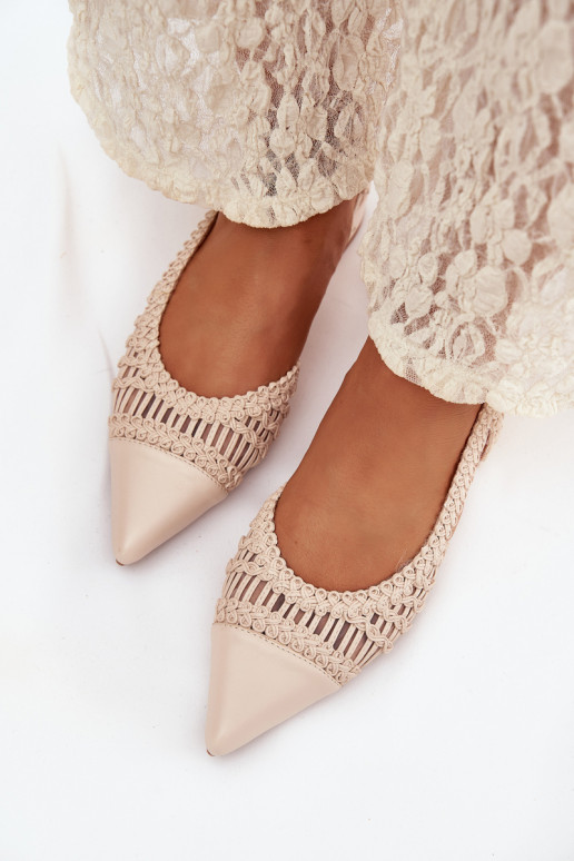 Sandales pour femmes Avec tresse Klocke couleur ivoire Nivorra