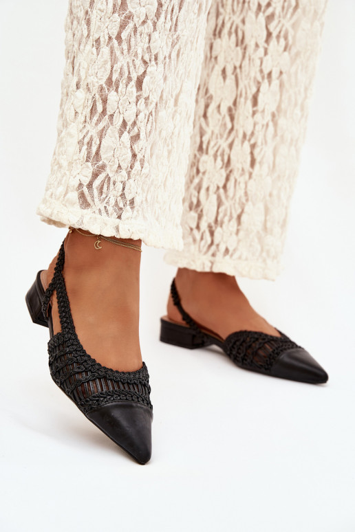 Sandales pour femmes Avec tresse Klocke couleur noire Nivorra