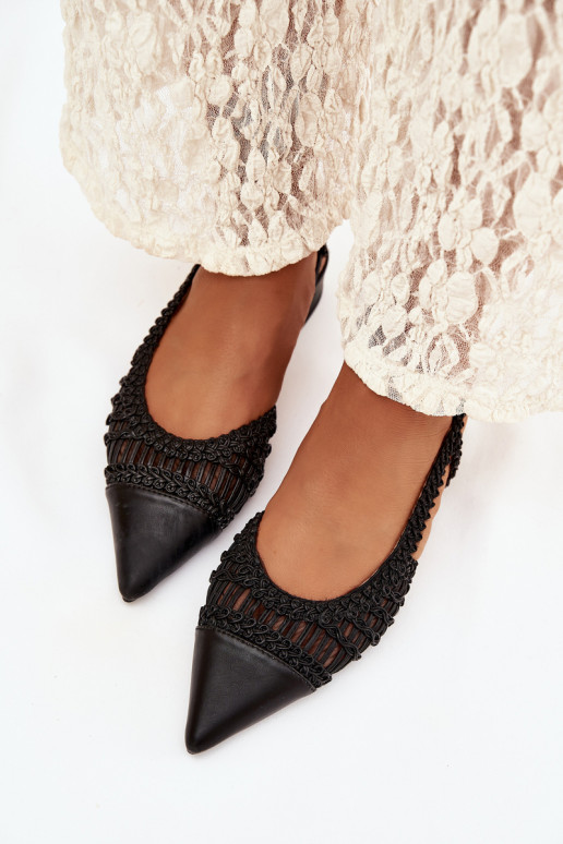 Sandales pour femmes Avec tresse Klocke couleur noire Nivorra