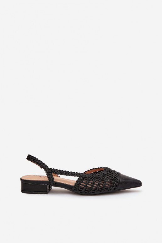 Sandales pour femmes Avec tresse Klocke couleur noire Nivorra