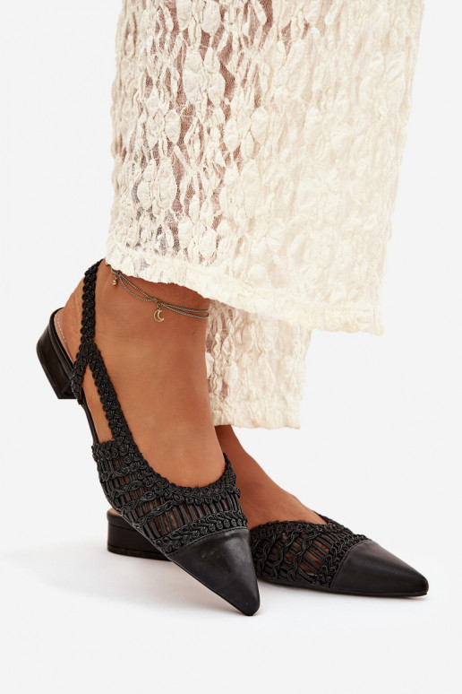 Sandales pour femmes Avec tresse Klocke couleur noire Nivorra