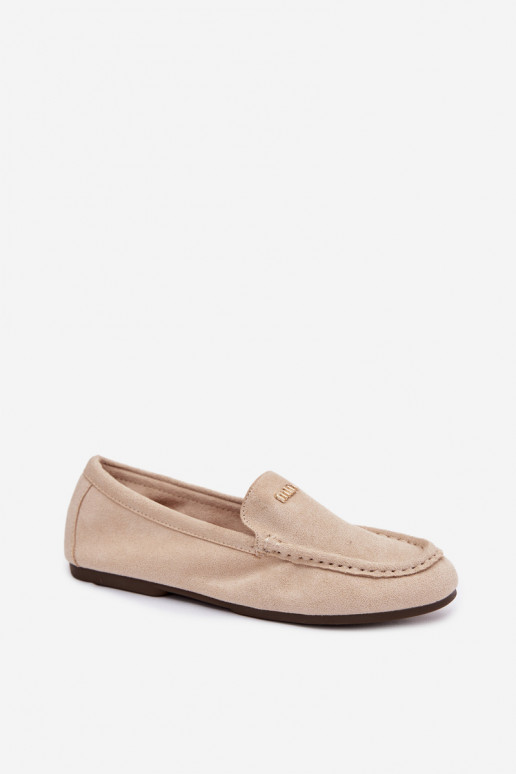 mocassins pour femmesPetitm couleur doréem Detalem beige Sarivelle