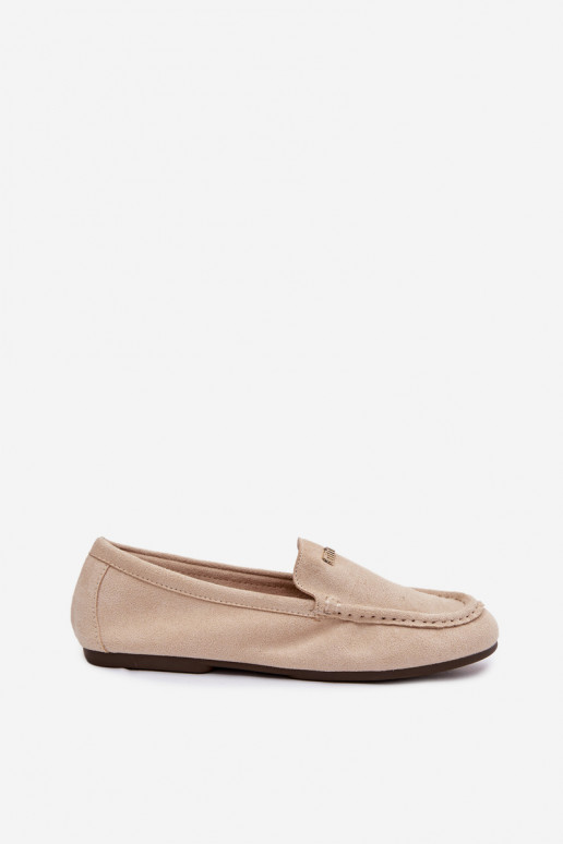 mocassins pour femmesPetitm couleur doréem Detalem beige Sarivelle