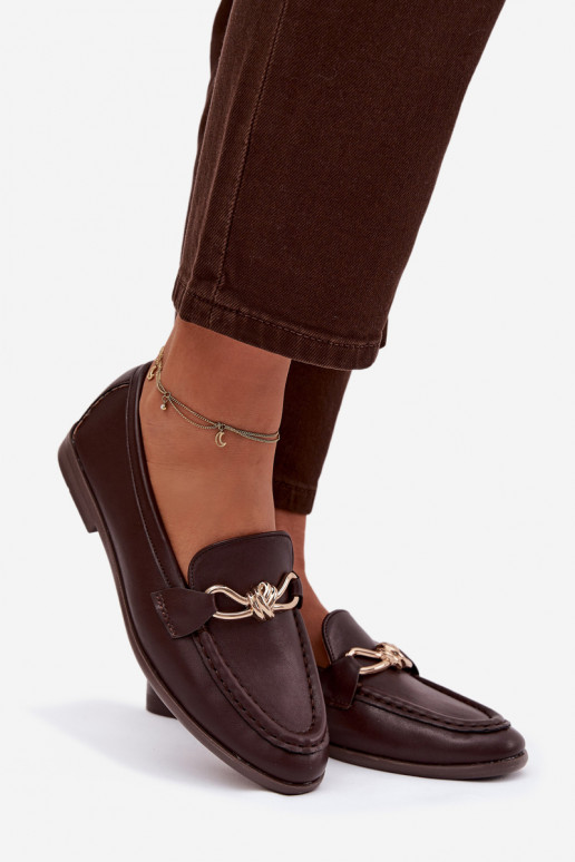 Mocassins Féminin Avec des décorations Detalem CzekoladoÀe Rosynne