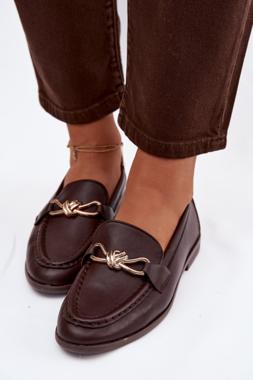 Mocassins Féminin Avec des décorations Detalem CzekoladoÀe Rosynne