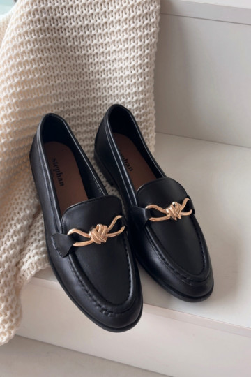 Mocassins Féminin Avec des décorations Detalem couleur noire Rosynne