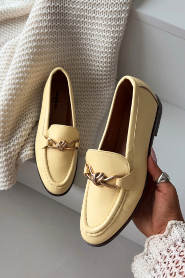 Mocassins pour femmes avec des détails décoratifs jaunes « Rosynne »