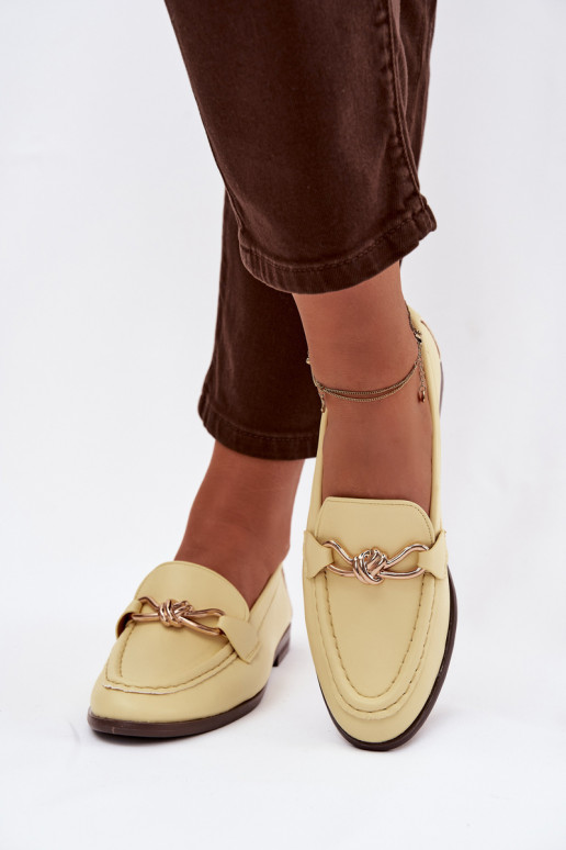 Mocassins Féminin Avec des décorations Detalem couleur jaune Rosynne