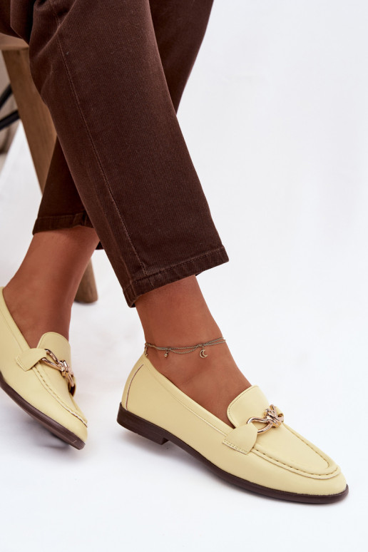 Mocassins Féminin Avec des décorations Detalem couleur jaune Rosynne