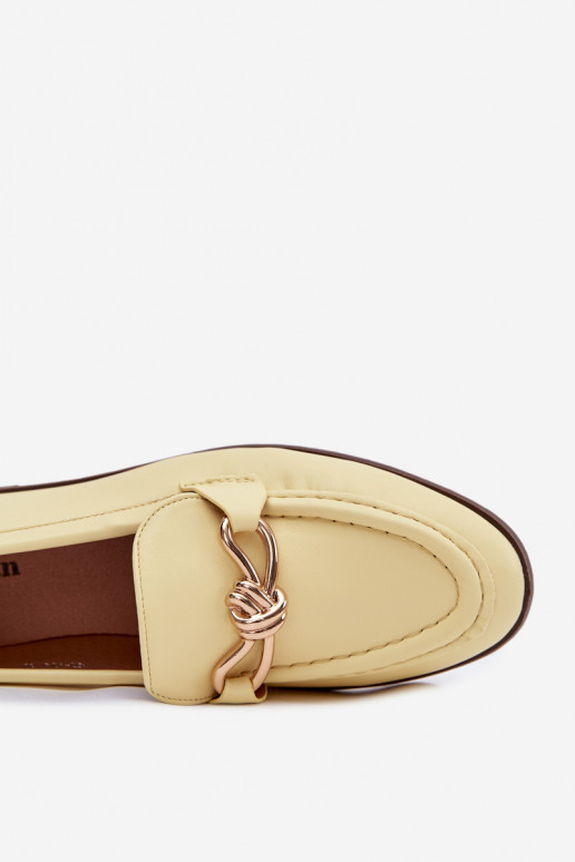 Mocassins Féminin Avec des décorations Detalem couleur jaune Rosynne