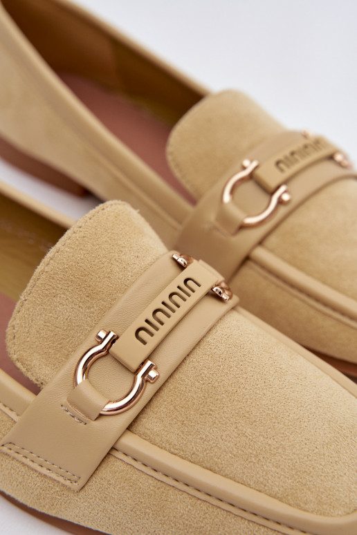 Mocassins Mocassins Féminin Avec des décorations Élément couleur jaune Evelora