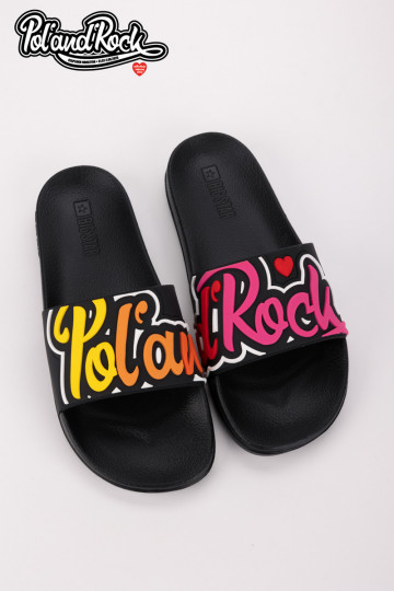 Chaussons Pol'and'Rock Festival X Big Star SS174508 de couleur noire 2