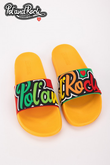 Chaussons Pol'and'Rock Festival X Big Star SS174507 de couleur jaune 2