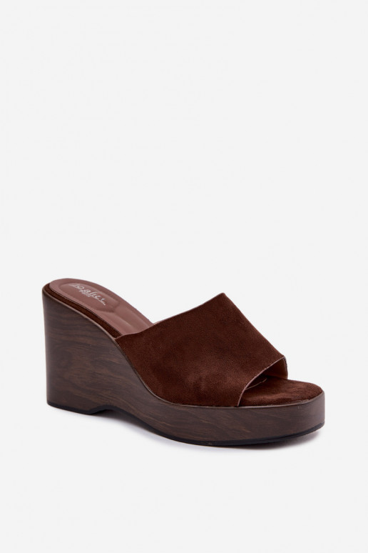 Pantoufles pour femmes Sur un coin CzekoladoÀe Ravelia