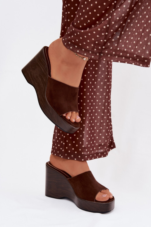 Pantoufles pour femmes Sur un coin CzekoladoÀe Ravelia