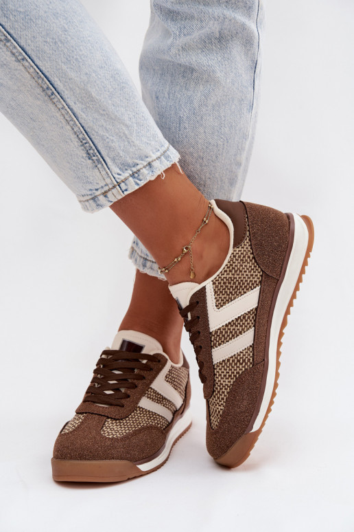 baskets Chaussures modèle baskets Féminin marron Soretta