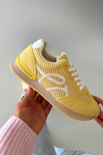 Chaussures modèle baskets baskets Féminin couleur jaune Tarlisse