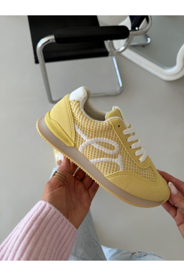 Chaussures modèle baskets baskets Féminin couleur jaune Tarlisse 2