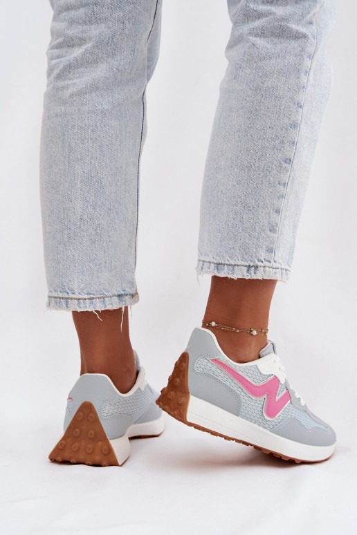 baskets Féminin avec une plateforme couleur bleue Janelora