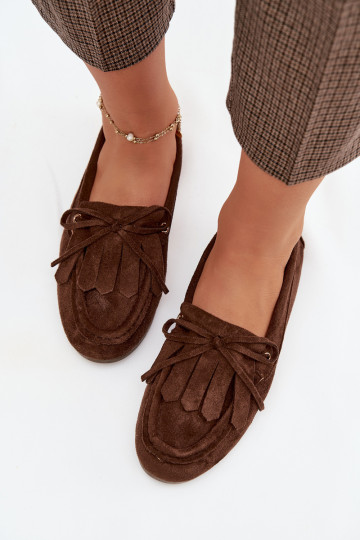 mocassins pour femmes avec des détails élégants Et la frange CzekoladoÀe Glorina