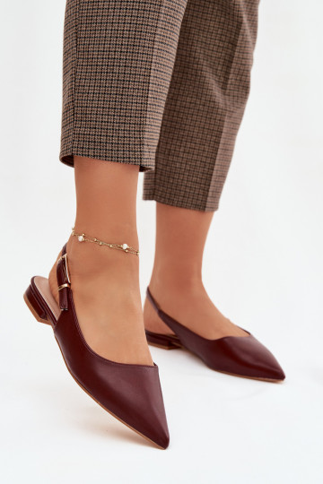 Ballerines avec boucles dorées Bourgogne Iverelle