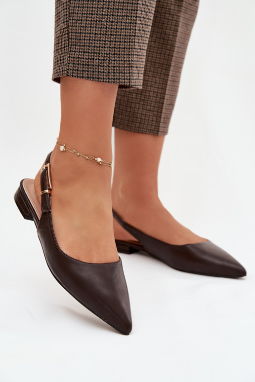 Ballerines avec boucles dorées CzekoladoÀe Iverelle