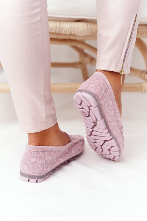 Peau Mocassins RIO FLORE Eco-Friendly couleur rose