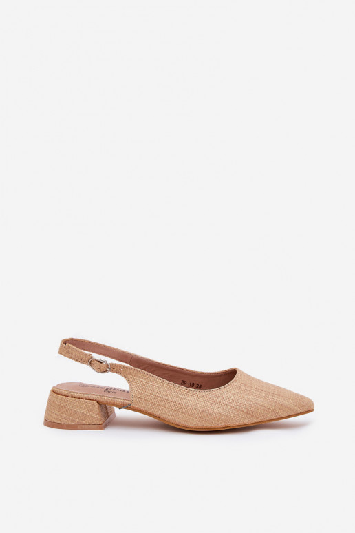 sandales à motifs Féminin Activé Subtilm Obcasie beige Jorela
