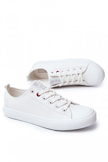 Baskets en cuir pour hommes BIG STAR JJ174006 couleur blanche 2