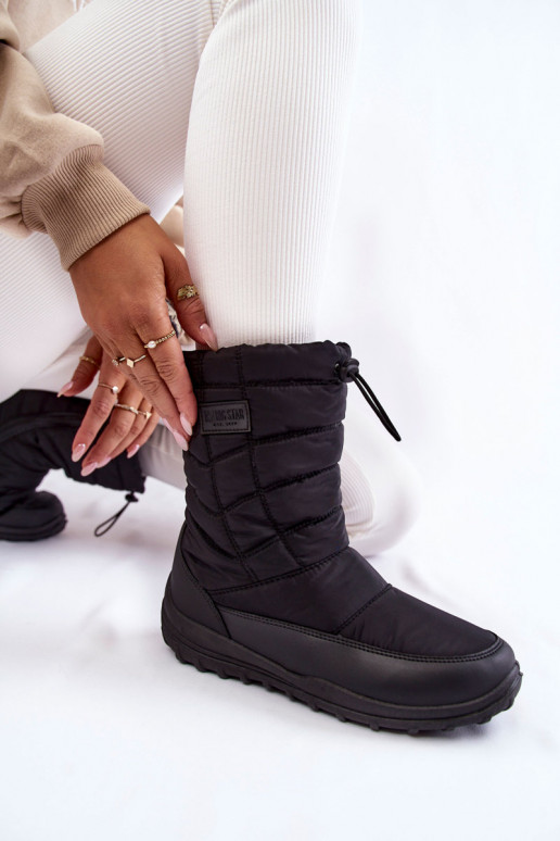 Féminin Grand réchauffer Bottes de neige Big Star KK274599 couleur noire