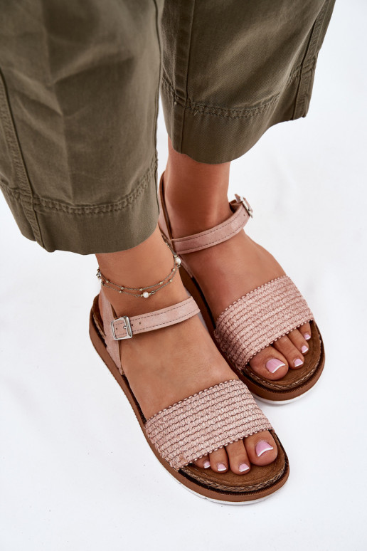 Sandales pour femmes Avec tresse À Après Inblu GS000050 couleur rose