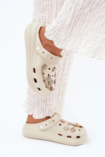 Pantoufles légères Pantoufles pour femmesPrzypinkami beige Linaviela