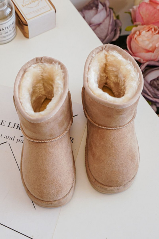 Bottes d hiver chaudes pour enfants beige Gooby