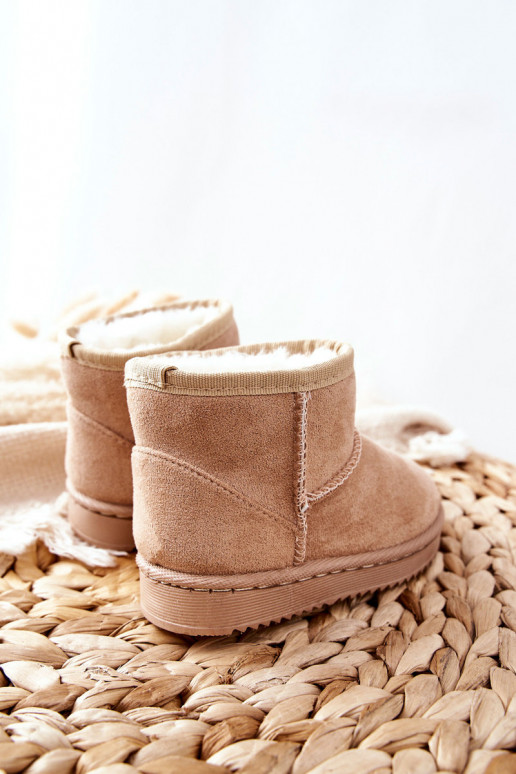Bottes d hiver chaudes pour enfants beige Gooby