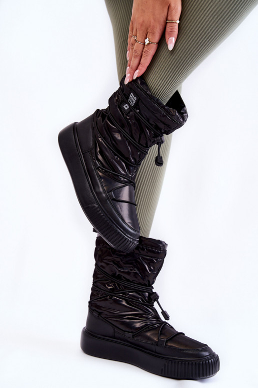 Féminin réchauffer Bottes de neige Big Star KK274193 couleur noire