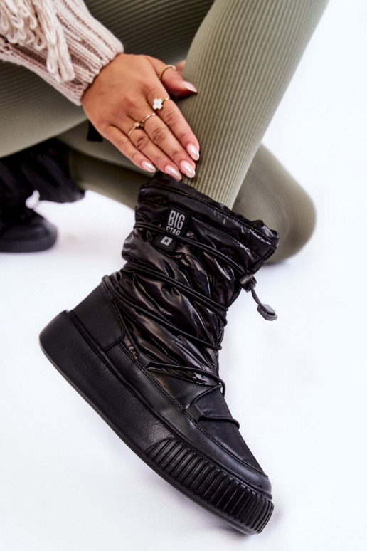 Féminin réchauffer Bottes de neige Big Star KK274193 couleur noire