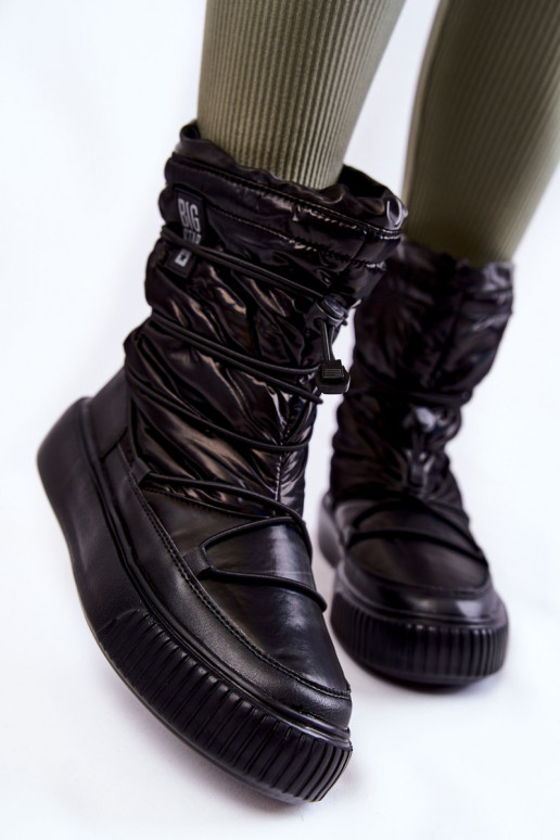 Féminin réchauffer Bottes de neige Big Star KK274193 couleur noire