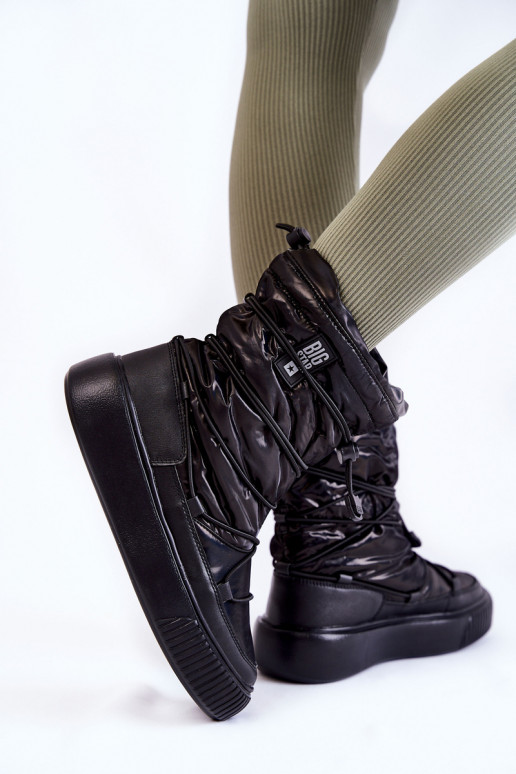 Féminin réchauffer Bottes de neige Big Star KK274193 couleur noire