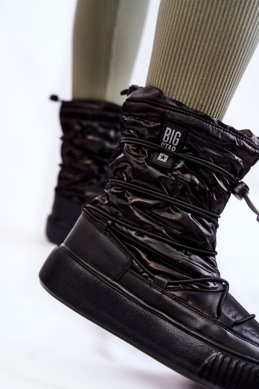 Féminin réchauffer Bottes de neige Big Star KK274193 couleur noire