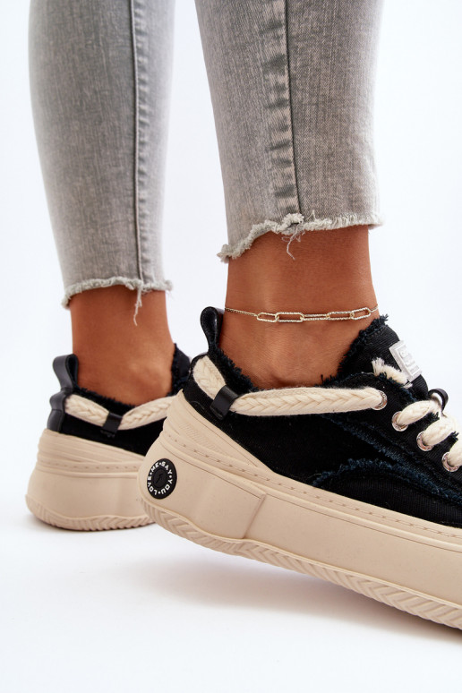 Féminin Chaussures modèle baskets GOE NN2N4061 couleur noire