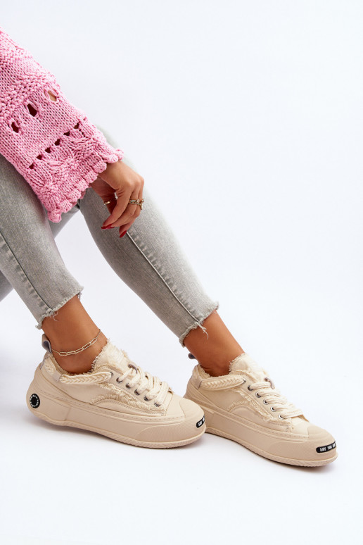 Féminin Chaussures modèle baskets GOE NN2N4060 beige