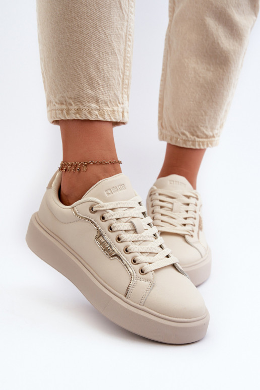 Chaussures modèle baskets Féminin Big Star NN274334 Memory Foam System beige