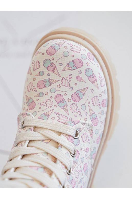 réchauffer Bottes Puéril avec fermetures éclair beige Dolida