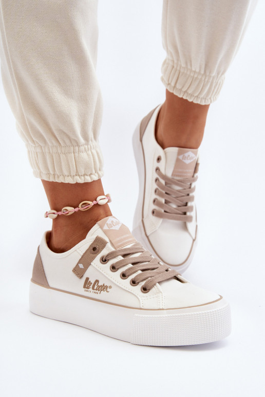  Chaussures de loisirs Lee Cooper LCDANS-24-31-2198 couleur blanche